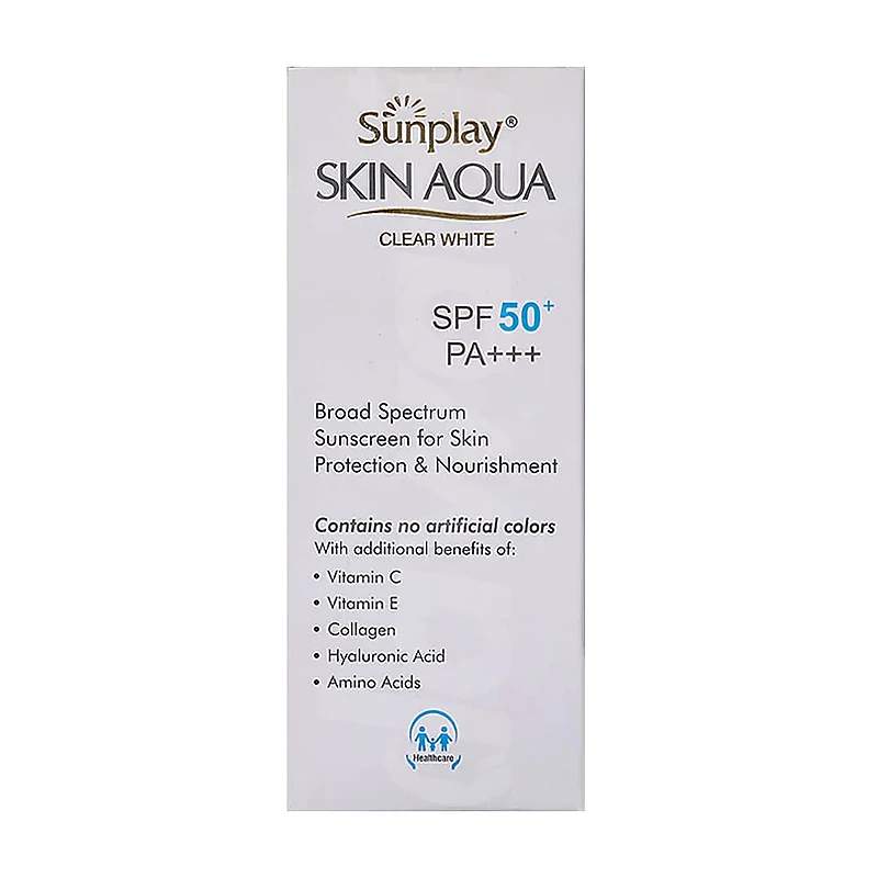 Skin Aqua Clear White (Spf-50) Cream 25Gm — authentic medicine packaging