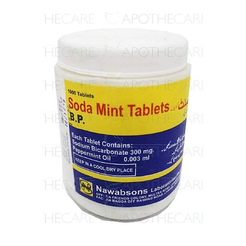 Soda Mint 300Mg Tab 100'S — authentic medicine packaging