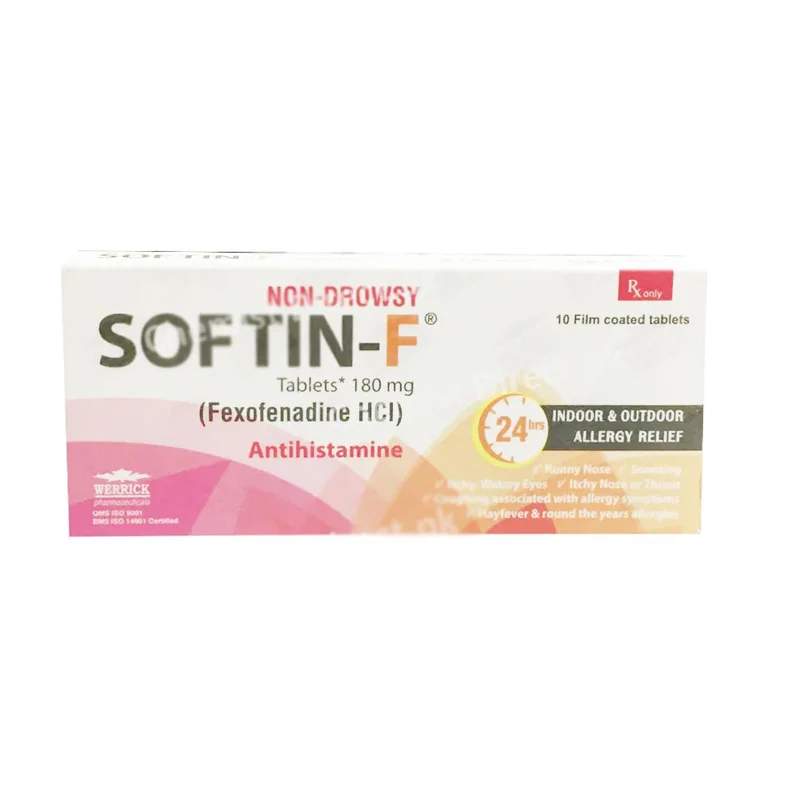 Softin-F (180Mg) 10 Tablets — authentic medicine packaging