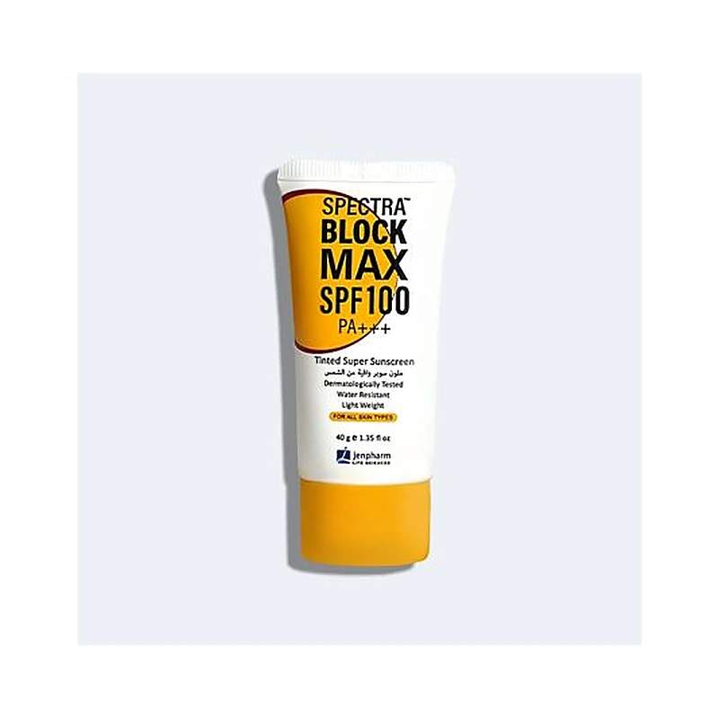 Spectra Block (Spf-100) 40G Cream — authentic medicine packaging