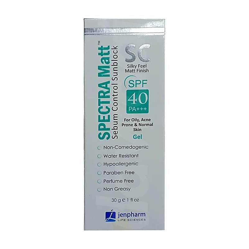 Spectra Matt (50Spf) 30G Sunblock — authentic medicine packaging