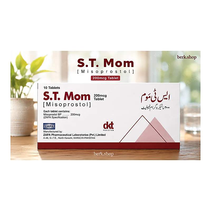 S.T. Mom (200Mcg) 10 Tablets — authentic medicine packaging