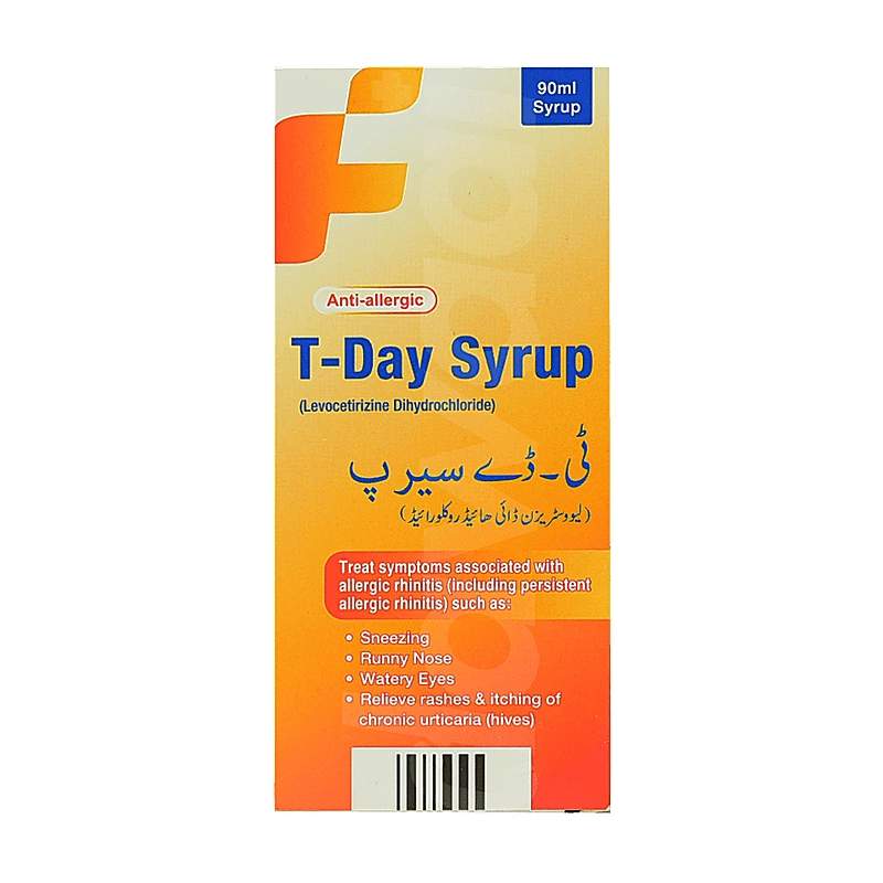 T-Day (2.5Mg/5Ml) 90Ml Syrup — authentic medicine packaging