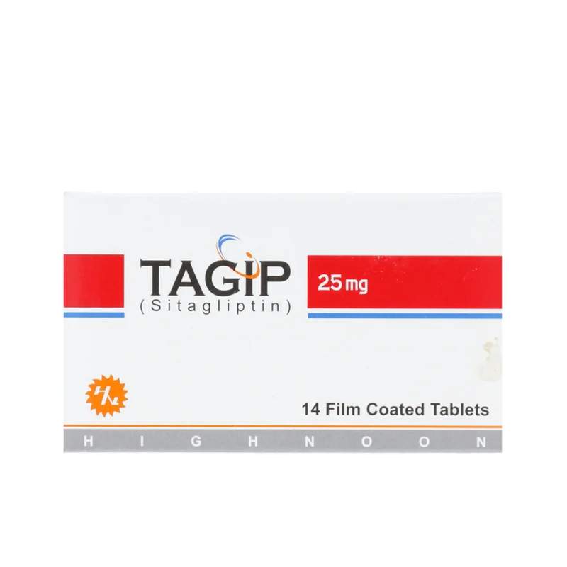 Tagip (25Mg) 14 Tablets — authentic medicine packaging