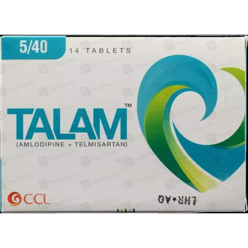 Talam (5/40Mg) 14 Tablets — authentic medicine packaging