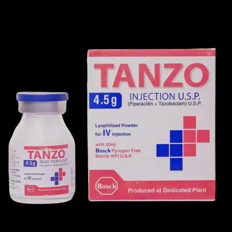 Tanzo (4.5G/20Ml) 1 Vial Injection — authentic medicine packaging