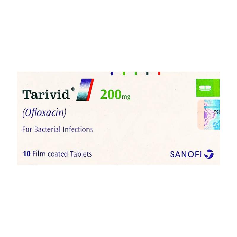 Tarivid (200Mg) 10 Tablets — authentic medicine packaging