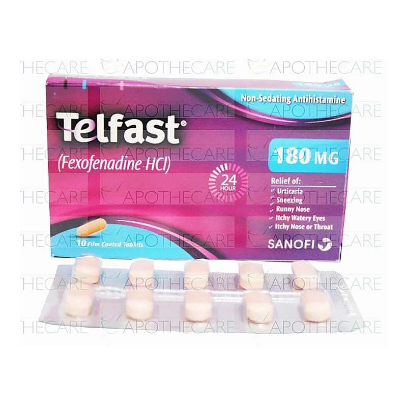 Telfast (180Mg) 10 Tablets — authentic medicine packaging