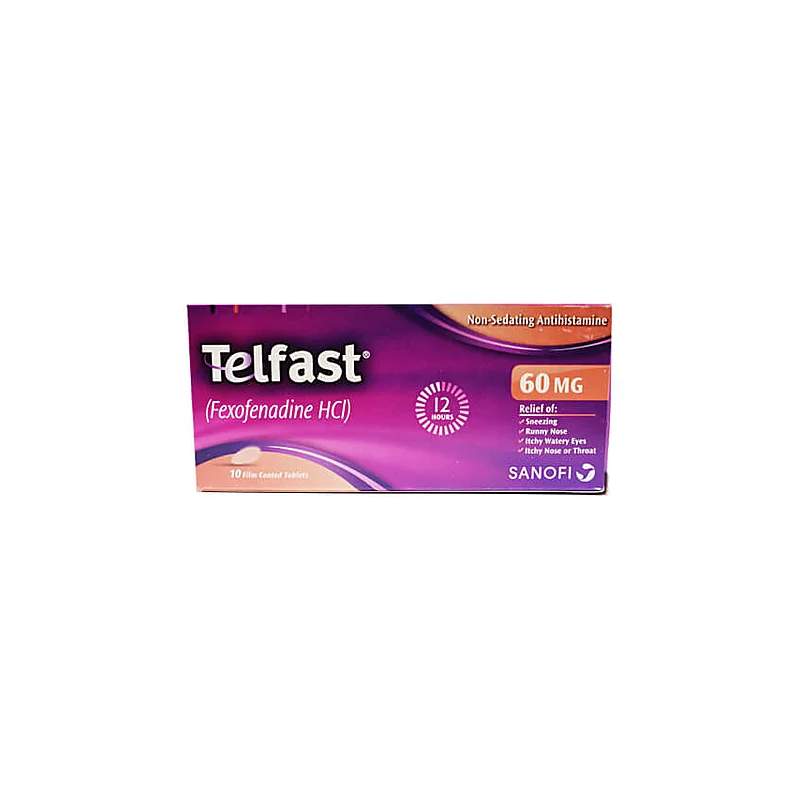 Telfast (60Mg) 14 Tablets — authentic medicine packaging