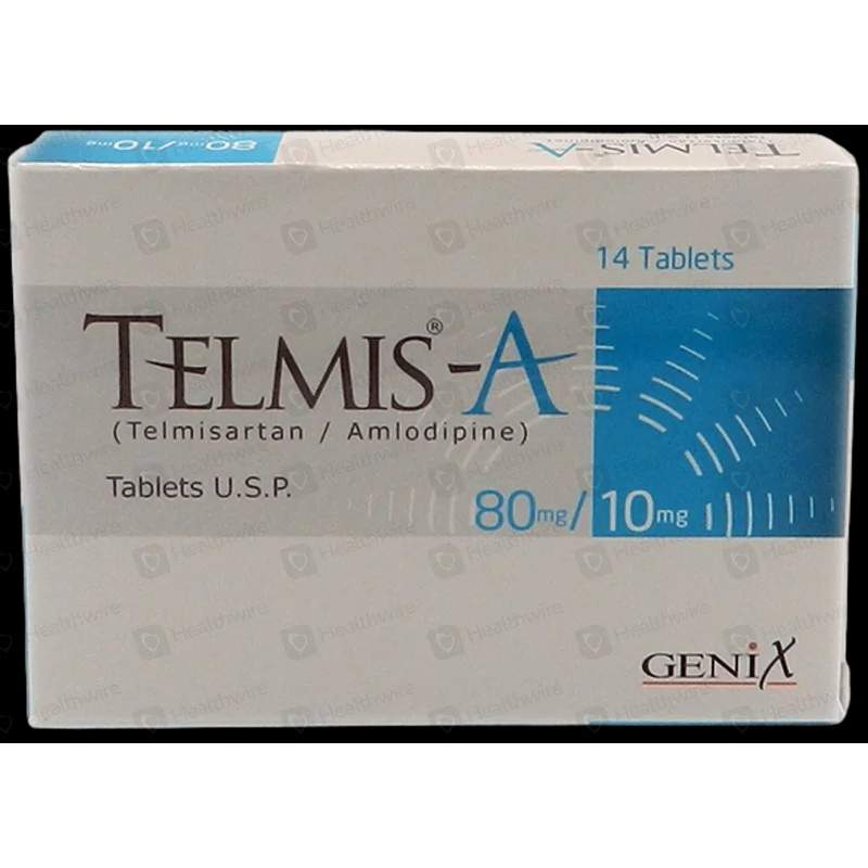Telmis A (80/10Mg) 14 Tablets — authentic medicine packaging