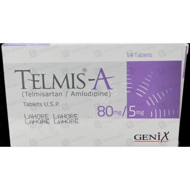 Telmis A (80/5Mg) 14 Tablets — authentic medicine packaging