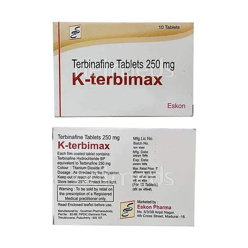 Terbimax (250Mg) 10 Tablets — authentic medicine packaging