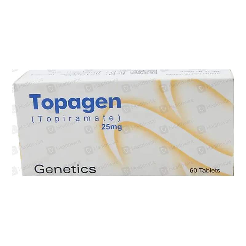 Topagen (50Mg) 60 Tablets — authentic medicine packaging