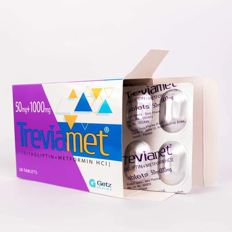 Treviamet (50/850Mg) 14 Tablets — authentic medicine packaging