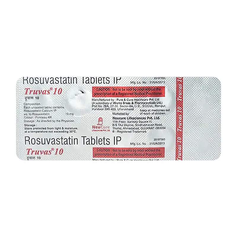 Truva (10Mg) 10 Tablets — authentic medicine packaging