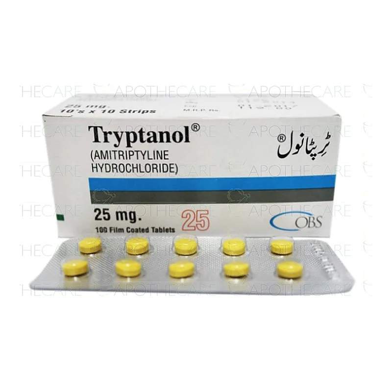 Tryptanol (25Mg) 100 Tablets — authentic medicine packaging