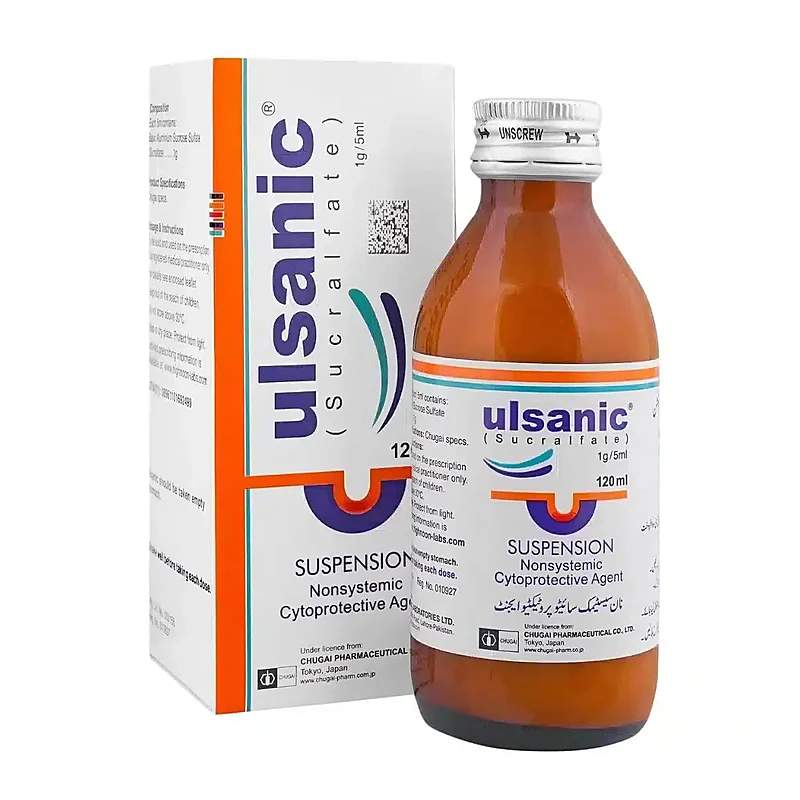 Ulsanic (1G/5Ml) 120Ml Suspension — authentic medicine packaging