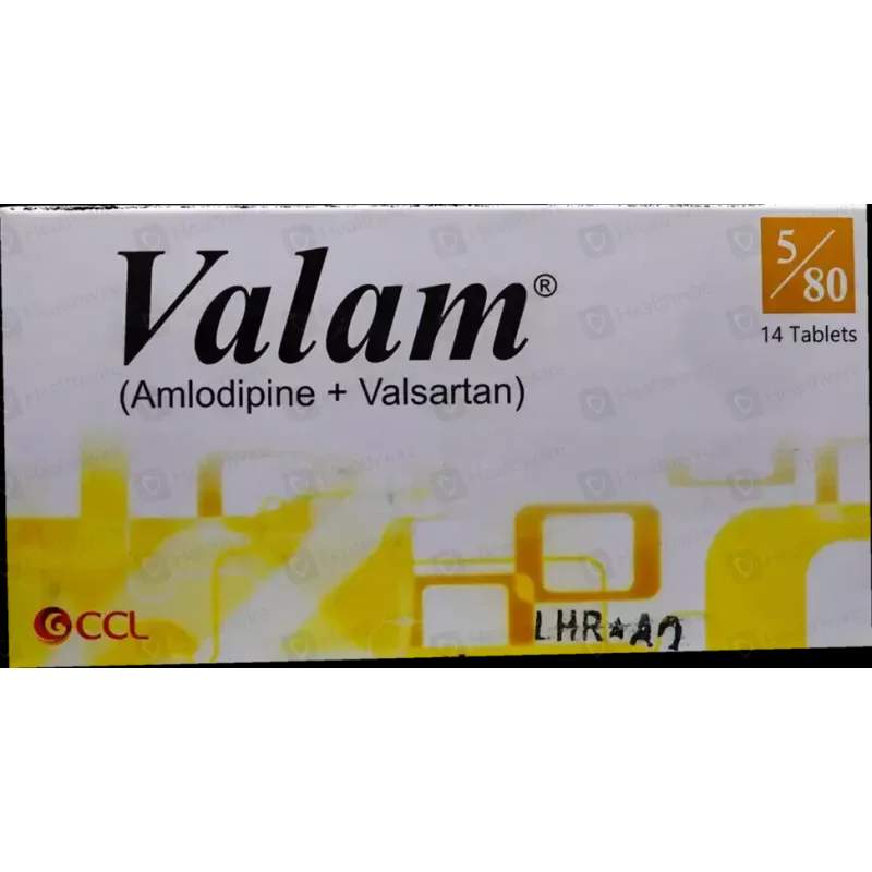 Valam (5/80Mg) 14 Tablets — authentic medicine packaging