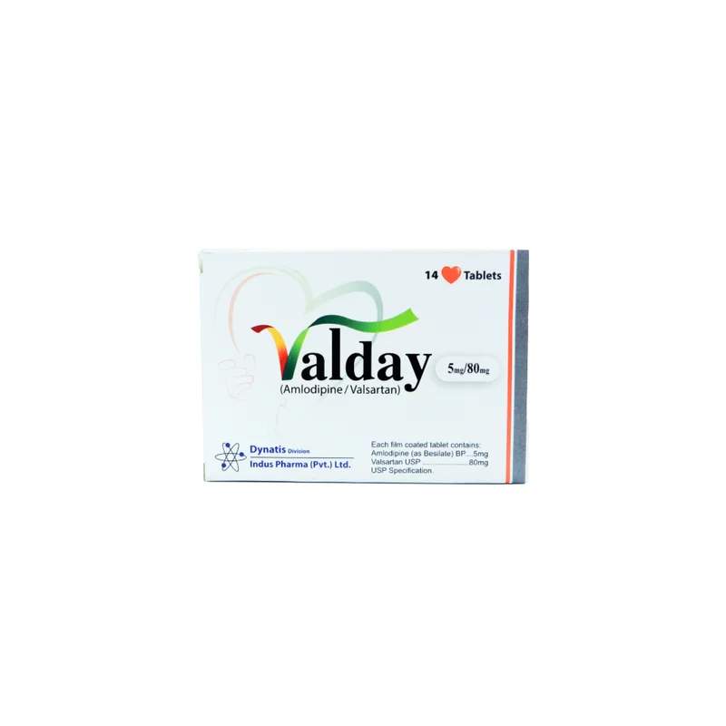 Valday (5Mg/80Mg) 14 Tablets — authentic medicine packaging