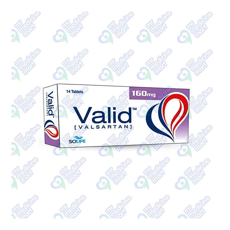Valid 160Mg 14 Tablets — authentic medicine packaging