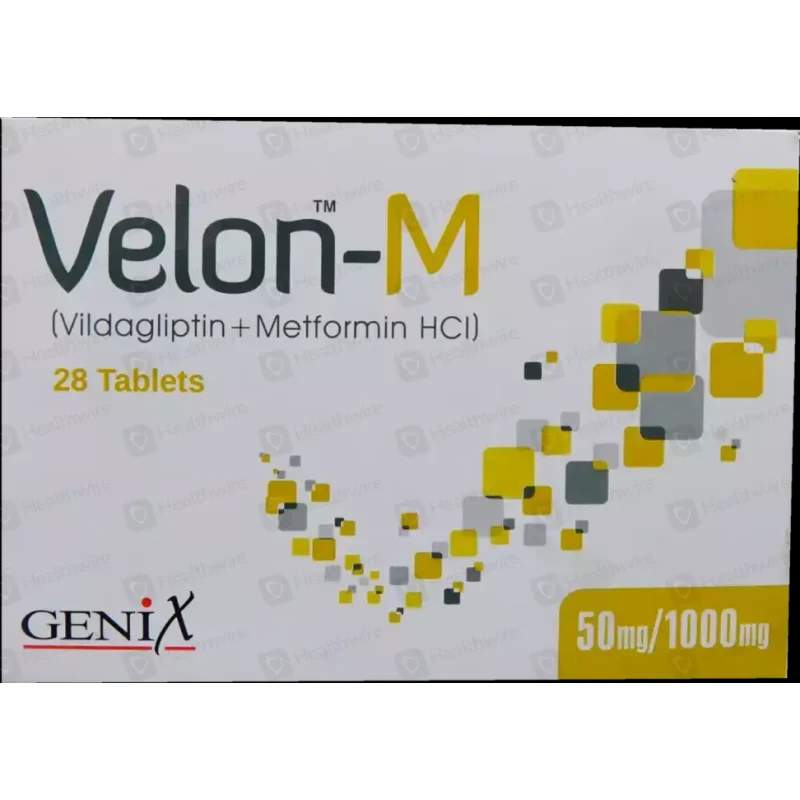 Velon-M (50/1000Mg) 28 Tablets — authentic medicine packaging