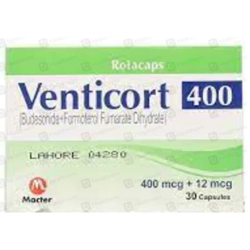 Venticort (400/12Mcg) 30 Capsules — authentic medicine packaging