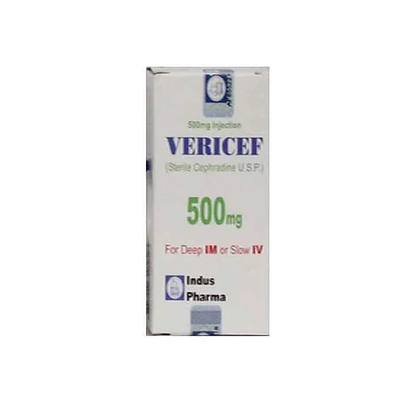 Vericef (500mg) 10 Capsules — authentic medicine packaging