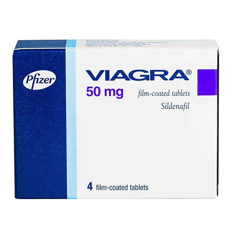 Viagra (50Mg) 4 Tablets — authentic medicine packaging