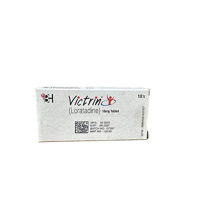 Victrin (10Mg) 10 Tablets — authentic medicine packaging