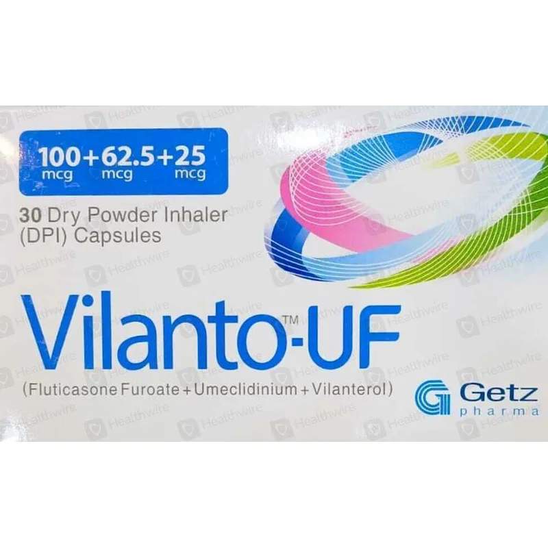 Vilanto F (100+25Mcg) 30 Cap — authentic medicine packaging