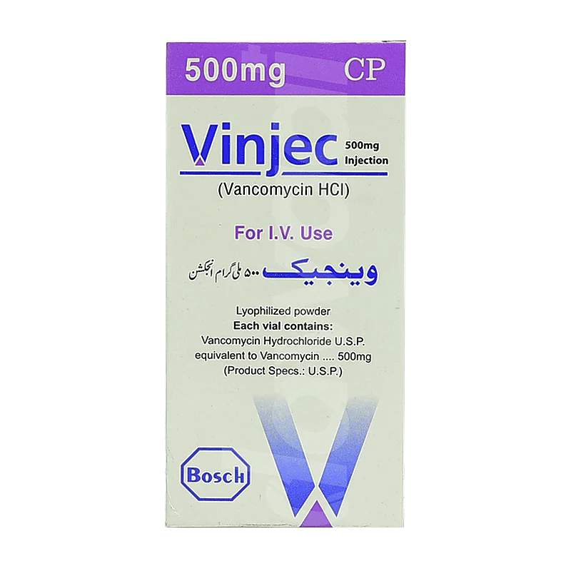 Vinjec (500Mg) 1 Vial Injection — authentic medicine packaging