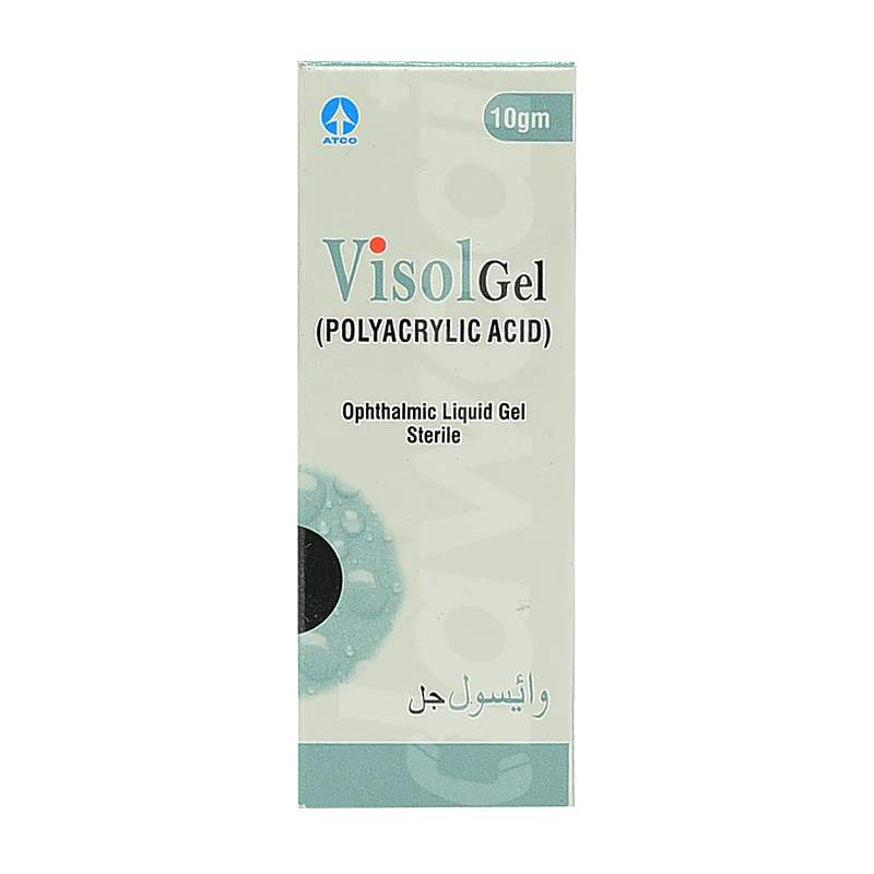 Visol (0.2%) 10G Liquid Eye Gel — authentic medicine packaging