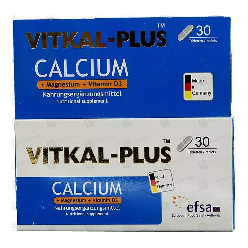 Vitkal-Plus 30 Tablets — authentic medicine packaging