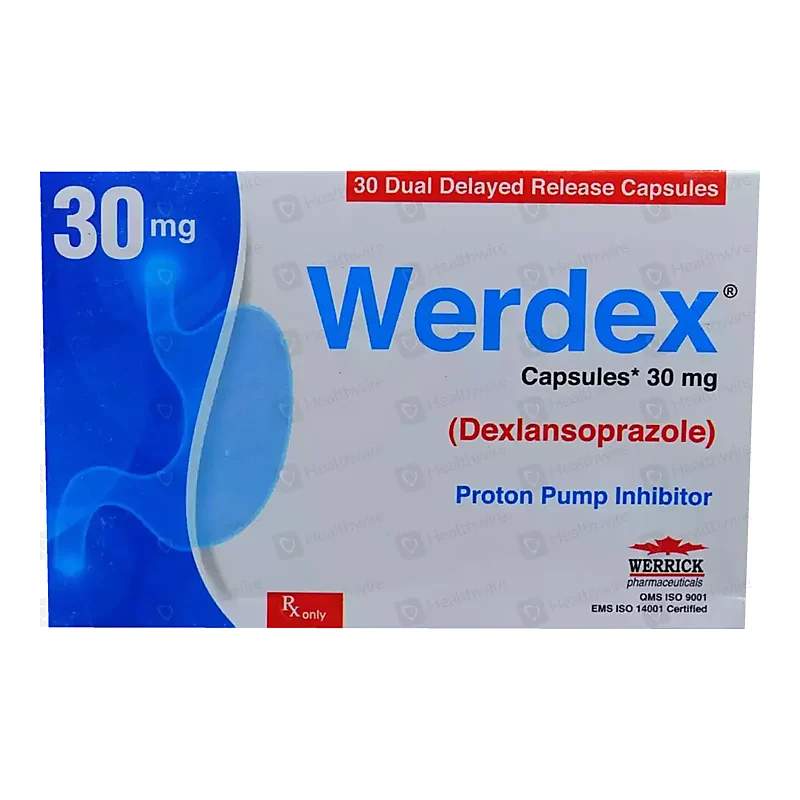 Werdex (30Mg) 30 Capsules — authentic medicine packaging