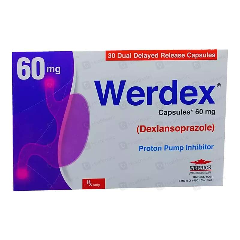 Werdex (60Mg) 30 Capsules — authentic medicine packaging