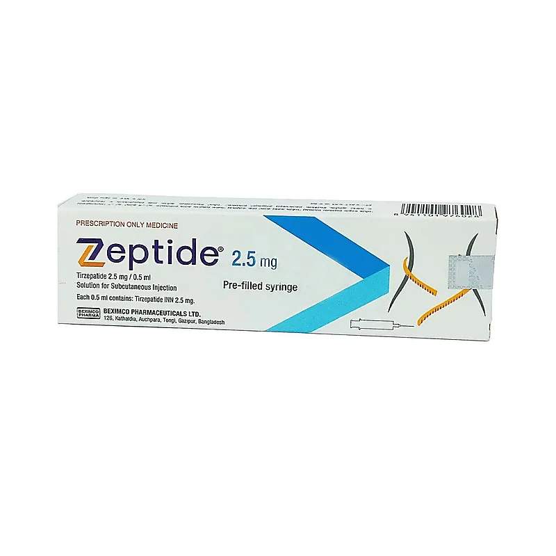 Zeptide (2.5Mg) Pre-Filled Syringe — authentic medicine packaging
