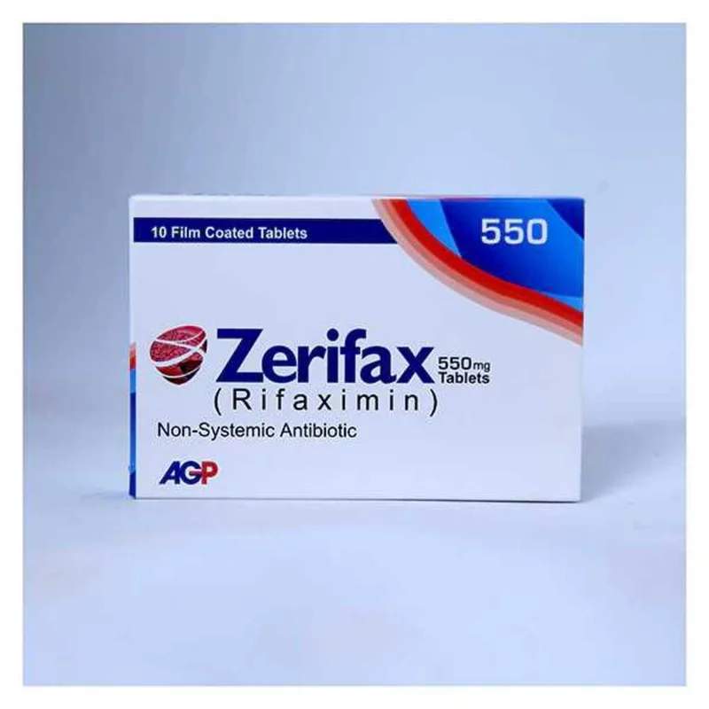 Zerifax (550Mg) 10 Tablets — authentic medicine packaging