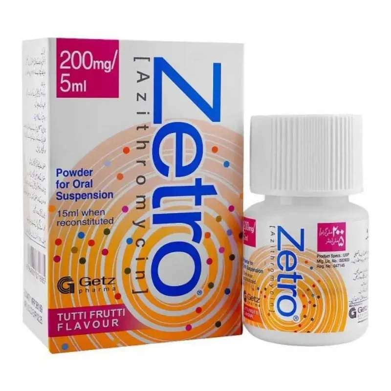 Zetro (200Mg) 15Ml Suspension — authentic medicine packaging