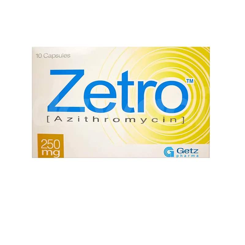 Zetro (250Mg) 10 Capsules — authentic medicine packaging