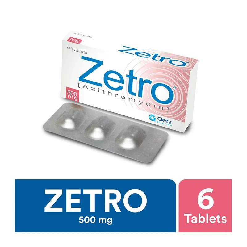 Zetro (500Mg) 6 Tablets — authentic medicine packaging
