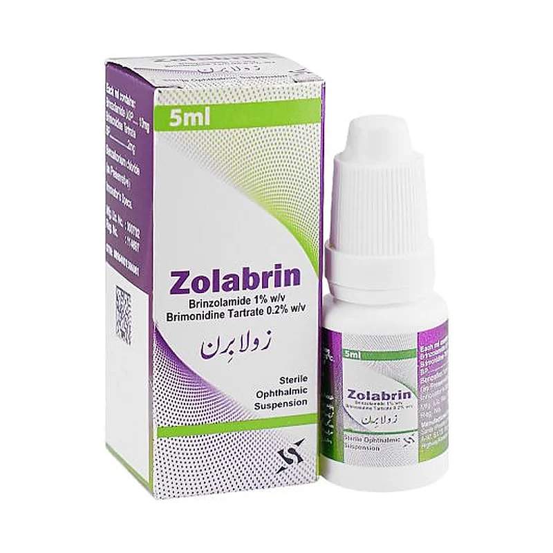 Zolabrin (5Ml) Eye Drops — authentic medicine packaging