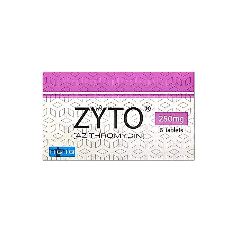 Zyto (250Mg) 6 Tablets — authentic medicine packaging