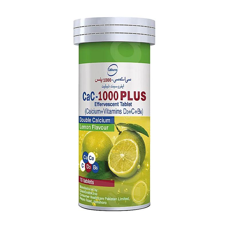 CaC 1000 Plus Orange Effervescent Tablets (20 Tablets)