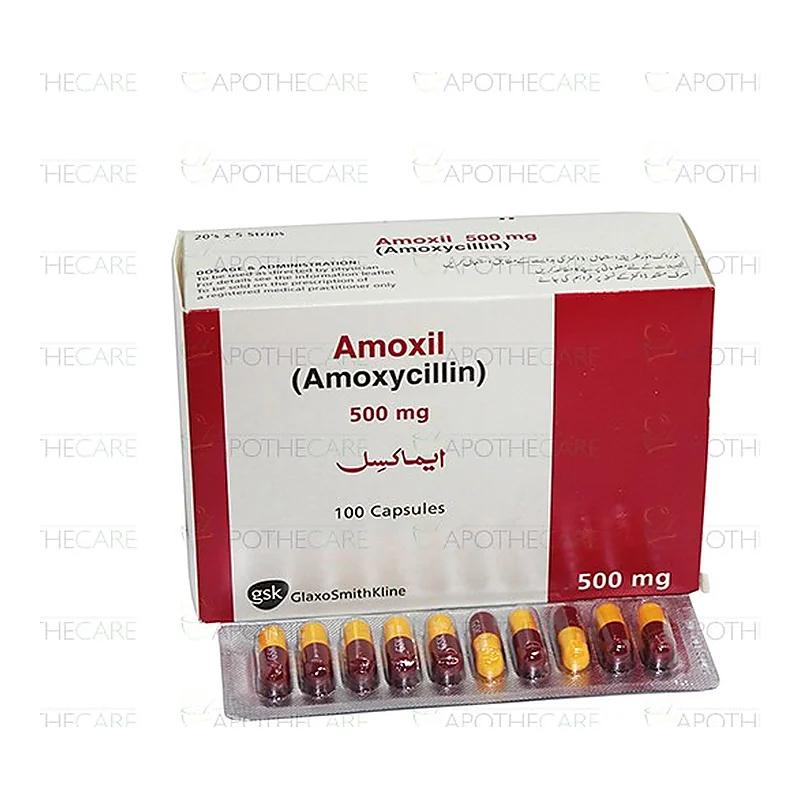 Amoxil (500Mg) 20 Capsules N