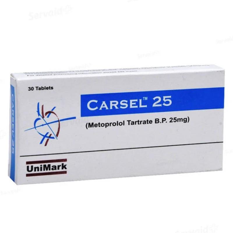 Carsel 25 (25Mg) 30 Tablets