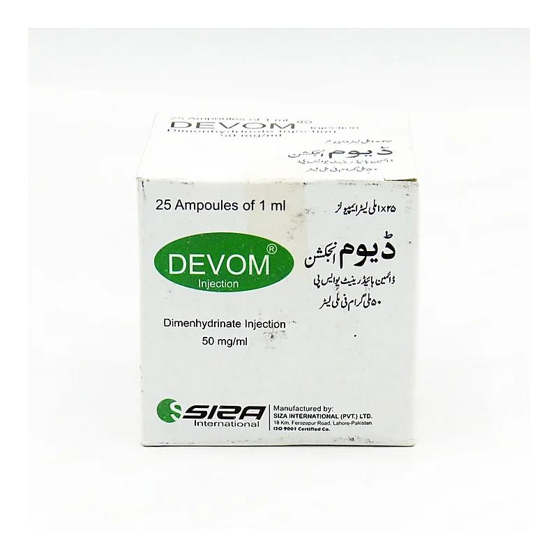 Devom (50Mg/Ml) 25 Ampoule Injections