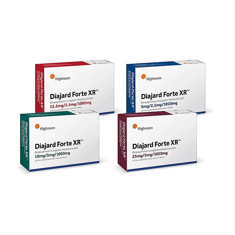 Diajard Forte Xr (25/5/1000Mg) 14 Tablets