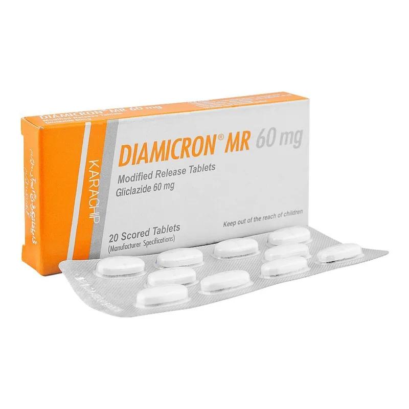 Diamicron Mr (60Mg) 20 Tablets