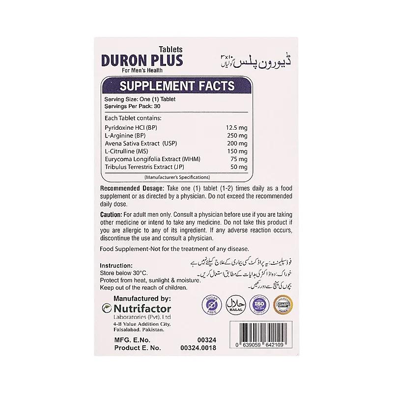 Duron Plus 30 Tablets