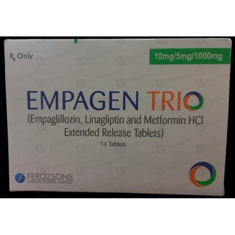 Empagen Trio (10Mg/5Mg/1000Mg) 14 Tablets